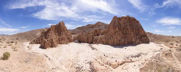 Rock Formation Desert American Nature Landscape Cathedral Gorge State Park — Φωτογραφία Αρχείου