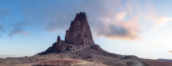 Desert Rocky Mountain American Landscape Sunrise Sky Art Render Oljato — Stok fotoğraf