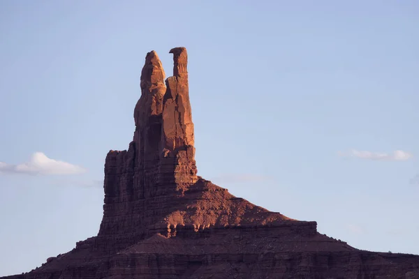 Desert Rocky Mountain American Landscape Sunset Sky Oljato Monument Valley — Stok fotoğraf