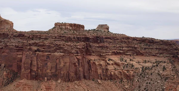 Scenic American Landscape Red Rock Mountains Desert Canyon Spring Season —  Fotos de Stock