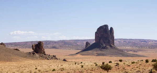 Desert Rocky Mountain American Landscape Sunny Blue Sky Day Arizona — Foto de Stock