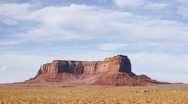 Desert Rocky Mountain American Landscape Sunny Blue Sky Day Oljato — 스톡 사진