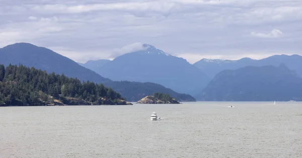 Howe Sound Islands Canadian Mountain Landscape Background Taken West Vancouver — ストック写真