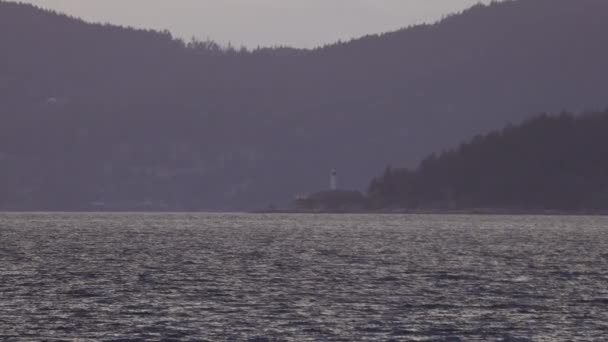 Lighthouse Park West Vancouver British Columbia Canada West Coast Pacific — 图库视频影像