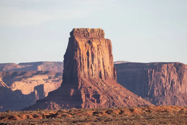 Desert Rocky Mountain American Landscape Сансет Скай Долина Ольято Монумент — стокове фото