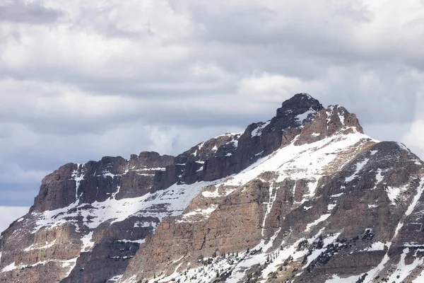 Rugged Mountains with snow in Amercian Landscape. Spring Season. Hanna, Utah. United States. Nature Background.