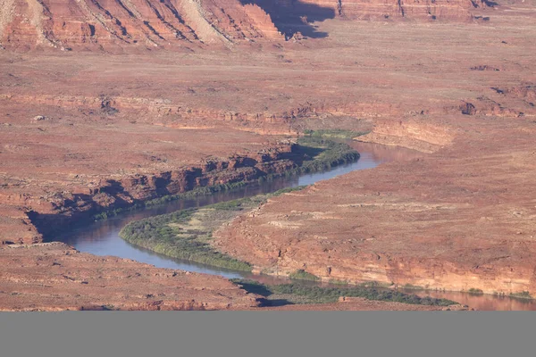 Scenic American Landscape Red Rock Mountains Desert Canyon Весняний Сезон — стокове фото