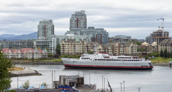 Victoria Vancouver Island British Columbia Canada June 2022 Ferry Downtown — Zdjęcie stockowe