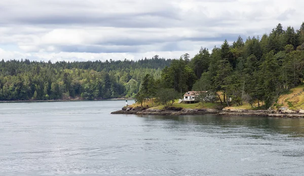 Canadian Landscape Ocean Mountains Summer Season Gulf Islands Vancouver Island — Fotografia de Stock