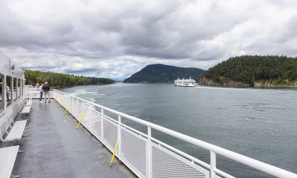 Galiano Island British Columbia Canada June 2022 Ferries Boat Pacific — Stok fotoğraf