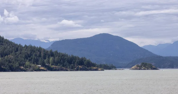 Howe Sound Islands Canadian Mountain Landscape Background Taken West Vancouver — Fotografia de Stock