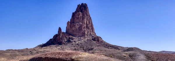 Desert Rocky Mountain American Landscape. Sunny Blue Sky Day. Arizona, United States. Nature Background Panorama