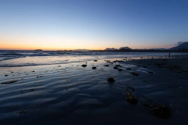 Sandy Beach West Coast Pacific Ocean Canadian Nature Landscape Background — Stock Photo, Image