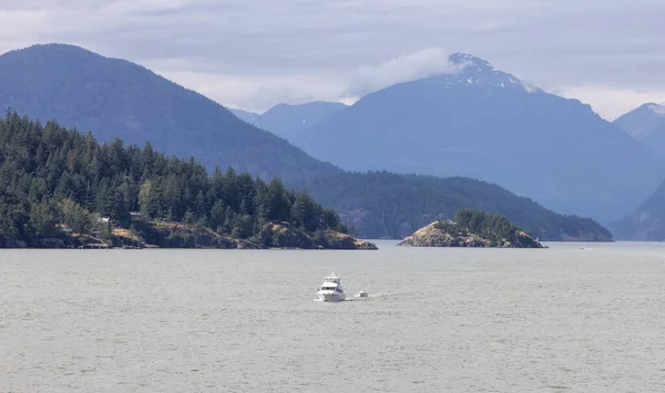 Howe Sound Islands Canadian Mountain Landscape Background Taken West Vancouver — Fotografia de Stock
