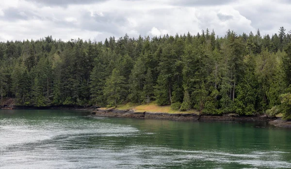 Canadian Landscape Ocean Mountains Summer Season Gulf Islands Vancouver Island — Stock Fotó