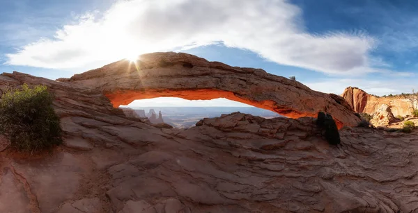 Scenic American Landscape Red Rock Mountains Desert Canyon Spring Season —  Fotos de Stock