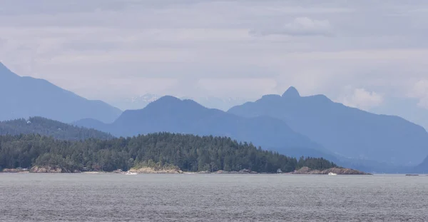 Howe Sound Islands Canadian Mountain Landscape Background Taken West Vancouver — Stock fotografie