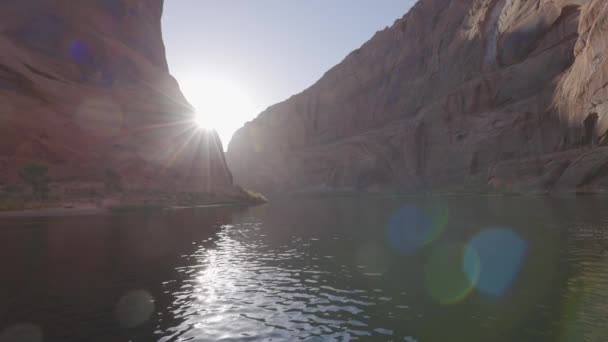 Κολοράντο Ρίβερ Στο Glen Canyon Αριζόνα Ηνωμένες Πολιτείες Της Αμερικής — Αρχείο Βίντεο