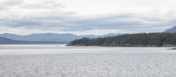Islands Surrounded Ocean Mountains Summer Season Gulf Islands Vancouver Island — 스톡 사진