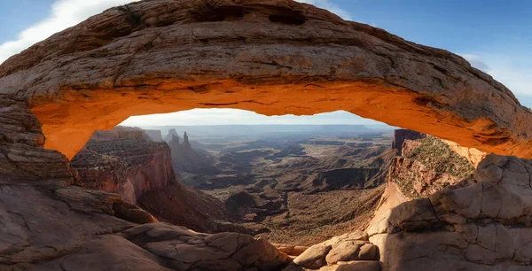 Scenic American Landscape Red Rock Mountains Desert Canyon Spring Season —  Fotos de Stock