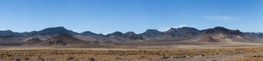American Mountain Landscape in the desert. Sunny Cloudy Sky. Nevada, United States of America. Nature Background Panorama
