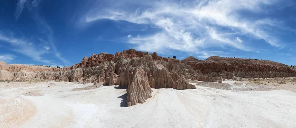 Rock Formation Desert American Nature Landscape Cathedral Gorge State Park — Φωτογραφία Αρχείου
