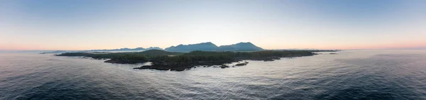 Ucluelet Vancouver Island British Columbia Canada Aerial Panoramic View Small — Stock Photo, Image