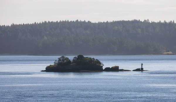 Canadian Landscape Ocean Mountains Summer Season Gulf Islands Vancouver Island — 스톡 사진