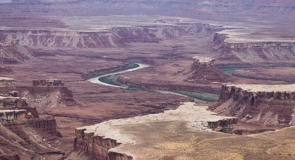 Scenic American Landscape Red Rock Mountains Desert Canyon Spring Season — Stok fotoğraf