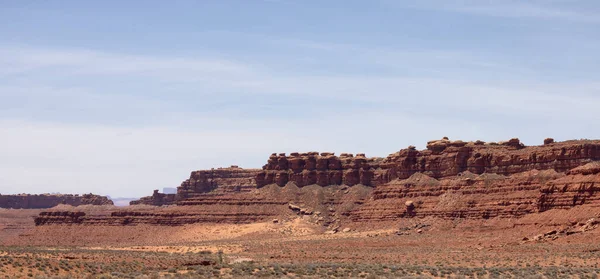 American Landscape Desert Red Rock Mountain Formations Utah United States — 스톡 사진