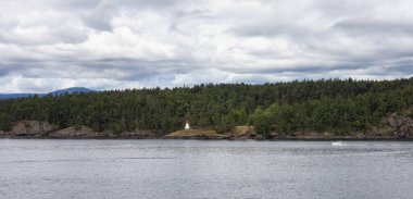 Canadian Landscape by the ocean and mountains. Summer Season. Gulf Islands near Vancouver Island, British Columbia, Canada. Canadian Landscape.