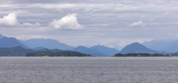 Howe Sound Islands Canadian Mountain Landscape Background Поруч Західним Ванкувером — стокове фото