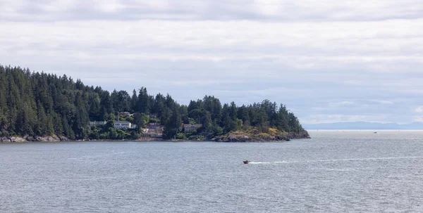 Residential Homes Ocean Shore Sunny Summer Horseshoe Bay West Vancouver — Stockfoto