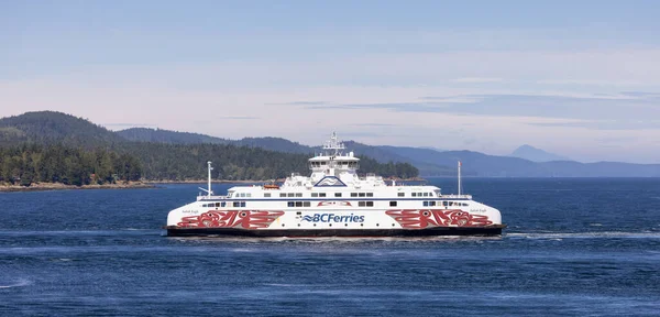 Νησιά Του Κόλπου Βρετανική Κολομβία Καναδάς Ιουλίου 2022 Ferries Περνώντας — Φωτογραφία Αρχείου