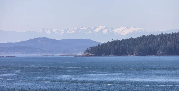 Canadian Landscape Ocean Mountains Summer Season Gulf Islands Vancouver Island — Stok fotoğraf