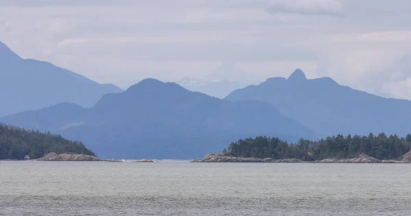 Howe Sound Islands Canadian Mountain Landscape Background Taken West Vancouver — Fotografia de Stock