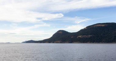 Canadian Landscape by the ocean and mountains. Summer Season. Gulf Islands near Vancouver Island, British Columbia, Canada. Canadian Landscape.