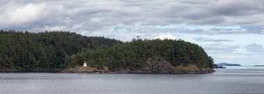 Canadian Landscape by the ocean and mountains. Summer Season. Gulf Islands near Vancouver Island, British Columbia, Canada. Canadian Landscape.