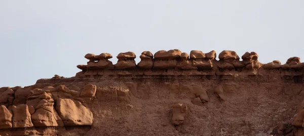 Red Rock Formations Hoodoos Desert Sunrise Inglés Temporada Primavera Parque — Foto de Stock