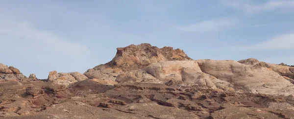 Κόκκινος Βράχος Και Hoodoos Στην Έρημο Στο Sunrise Άνοιξη Στο — Φωτογραφία Αρχείου