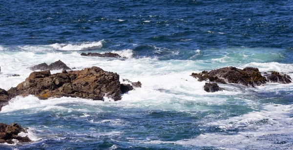 Rugged Rocks Rocky Shore West Coast Pacific Ocean Summer Morning — Stock Photo, Image