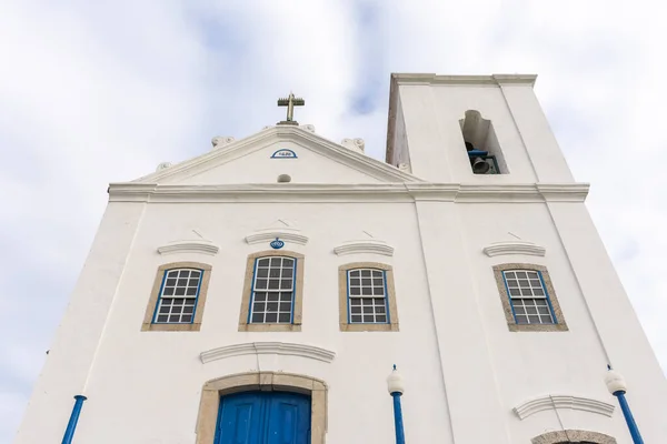 Krásný Výhled Starý Historický Koloniální Bílý Kostel Saquarema Rio Janeiro — Stock fotografie