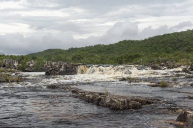Chapada dos Veadeiros, Brezilya 'da güzel bir manzara cerrado şelalesi