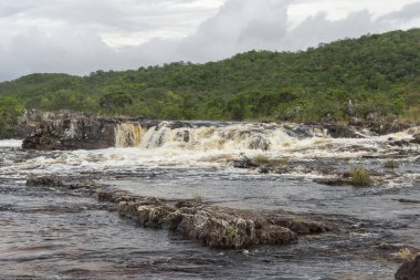 Chapada dos Veadeiros, Brezilya 'da güzel bir manzara cerrado şelalesi