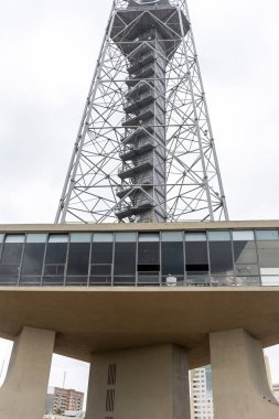  Televizyon kulesi antenleri ve orta Braslia 'daki turistik eğlence.