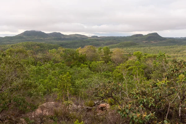 Cerrado Montanhas Paisagem Chapada Dos Veadeiros Brasil — Fotografia de Stock