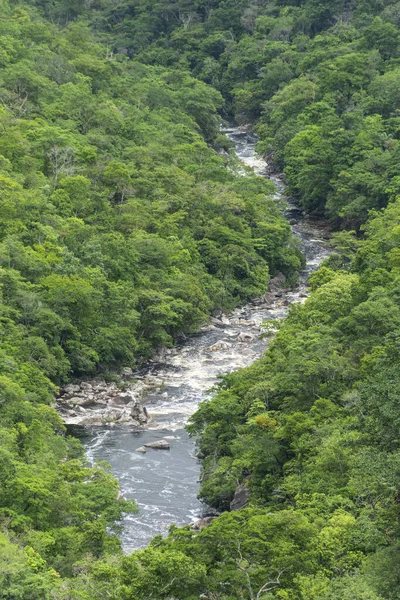 Bela Vista Para Rio Cerrado Vale Verde Chapada Dos Veadeiros — Fotografia de Stock