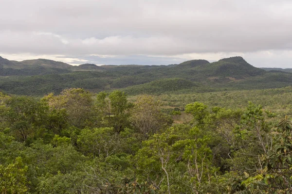 Cerrado Montanhas Paisagem Chapada Dos Veadeiros Brasil — Fotografia de Stock