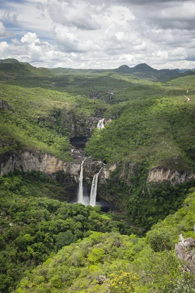 Cerrado Waterfall Landscape Chapada Dos Veadeiros Brazil Royalty Free Stock Photos