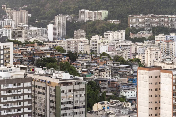 Vista Urbana Edifici Urbani Zona Residenziale Affollata Rio Janeiro Brasile — Foto Stock